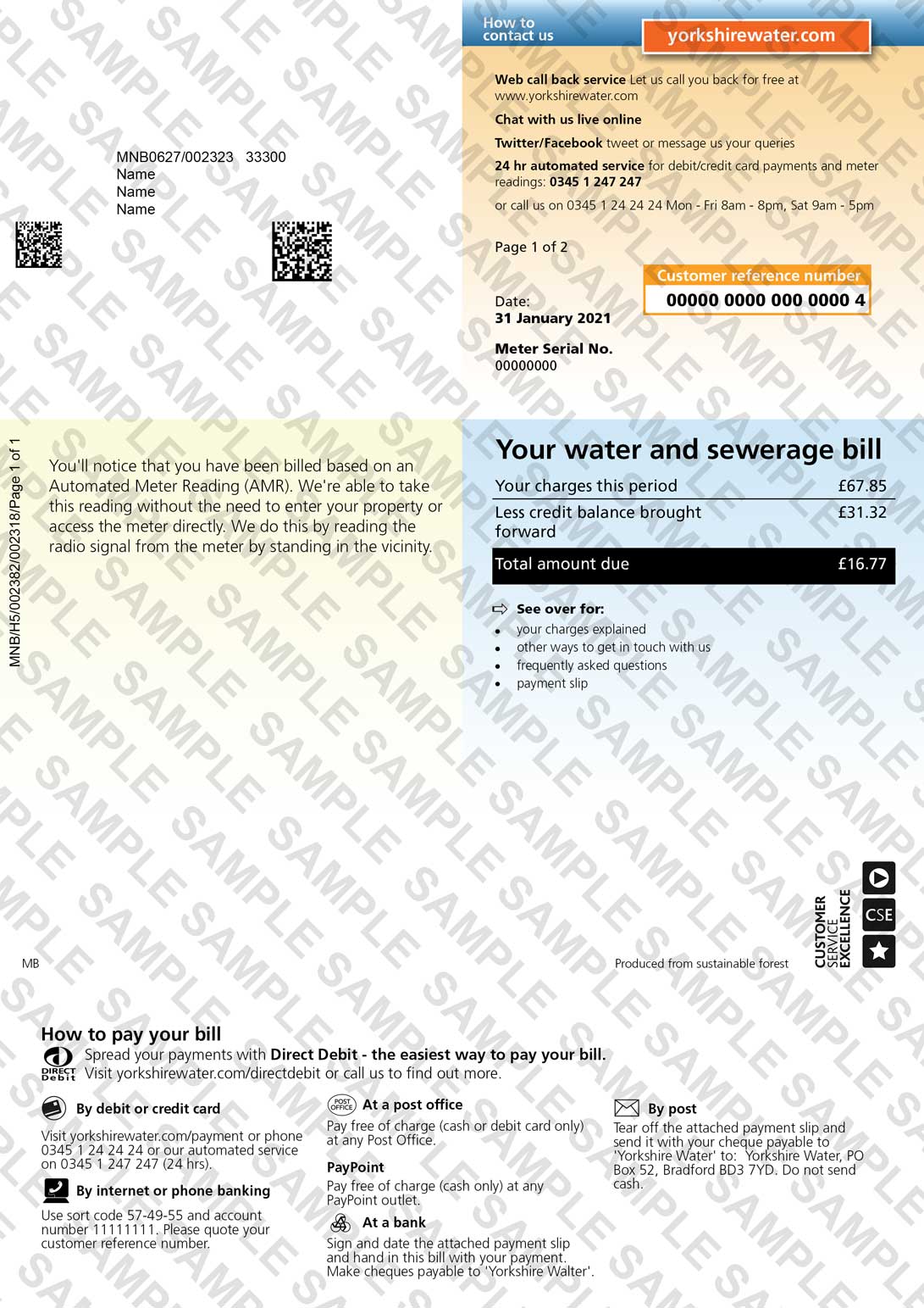 Utility Bills Prices & Samples